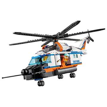 LEGO City Coast Guard Heavy-Duty Rescue Helicopter 60166 Building Kit (415 Piece)