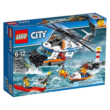 LEGO City Coast Guard Heavy-Duty Rescue Helicopter 60166 Building Kit (415 Piece)