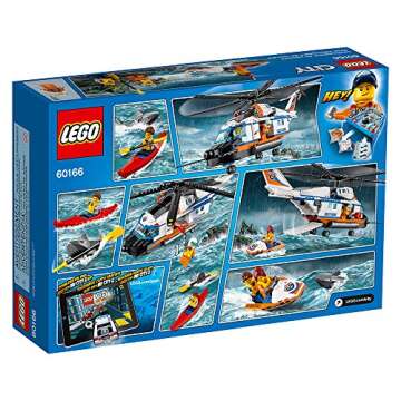 LEGO City Coast Guard Heavy-Duty Rescue Helicopter 60166 Building Kit (415 Piece)