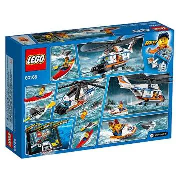 LEGO City Coast Guard Heavy-Duty Rescue Helicopter 60166 Building Kit (415 Piece)
