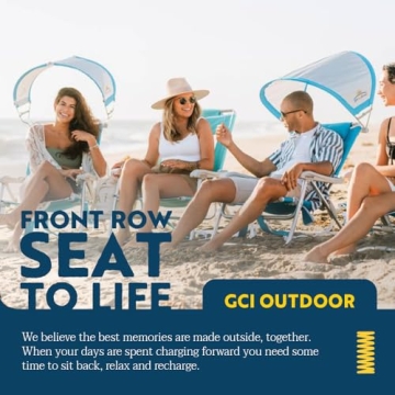 GCI Outdoor SunShade Backpack Beach Chair for Every Outdoor Adventure