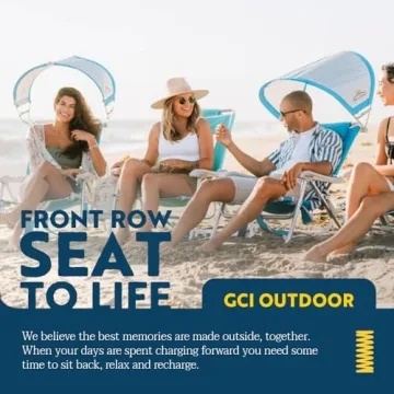 GCI Outdoor SunShade Backpack Beach Chair for Every Outdoor Adventure