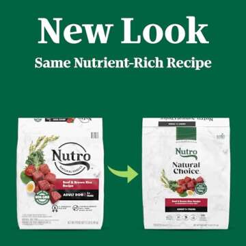 Nutro Natural Choice Adult Dry Dog Food, Beef and Brown Rice Recipe, 12 lbs.