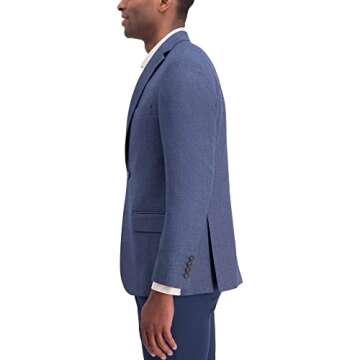Haggar Men's Birdseye Fancy Slim Fit 2-Button Side Vent Sport Coat