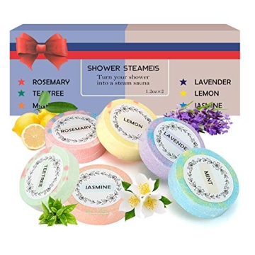 Shower Steamers, Body Restore Shower Steamer Aromatherapy with Essential Oil Bath Bombs for Stress R...