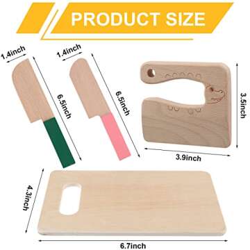 Wooden Kids Knives Set for Safe and Fun Cooking