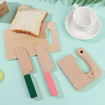Wooden Kids Knives Set for Safe and Fun Cooking