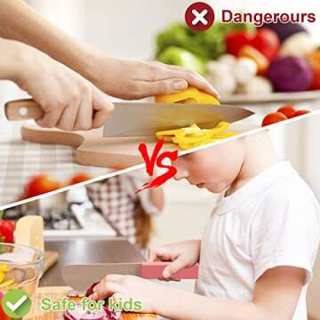Wooden Kids Knives Set for Safe and Fun Cooking