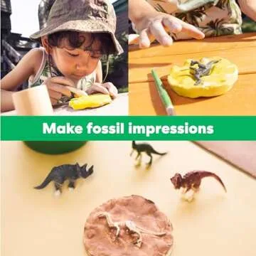 KiwiCo Dinosaur Fossil Dig Kit for Kids Age 6+ | Excavate & Build Dinosaur Skeleton, Make Fossil Impressions | STEM Paleontology Science Kit with Dinosaur Facts Poster