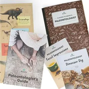 KiwiCo Dinosaur Fossil Dig Kit for Kids Age 6+ | Excavate & Build Dinosaur Skeleton, Make Fossil Impressions | STEM Paleontology Science Kit with Dinosaur Facts Poster