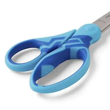 Fiskars 7" SoftGrip Student Scissors for Kids Ages 12-14, Scissors for School or Crafting, Back to School Supplies, Color May Vary