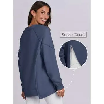 Stylish Caracilia V Neck Sweatshirt for Women 2024