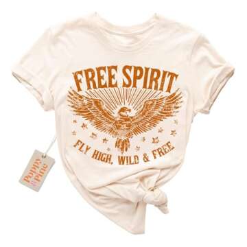 POPPY & PINE Cute Graphic Tees for Women