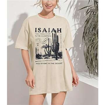 Christian Tshirt Women Oversized Faith Tshirt Christian Religious T-Shirt Inspirational Short Sleeve Tops Apricot