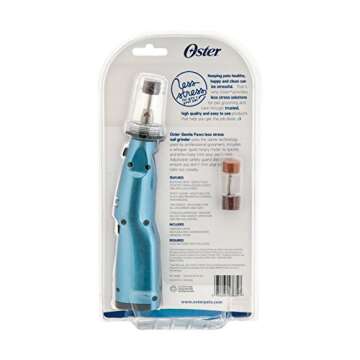 Oster Gentle Paws Less Stress Dog and Cat Nail Grinder, 2 Speed (078129-600-000)