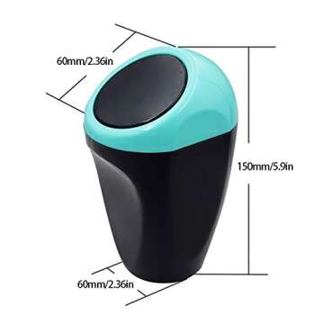 Yolu Car Garbage Trash Can, Mini Auto Garbage Can Car Trash Can Common Use for Autotive Car, Home, O...