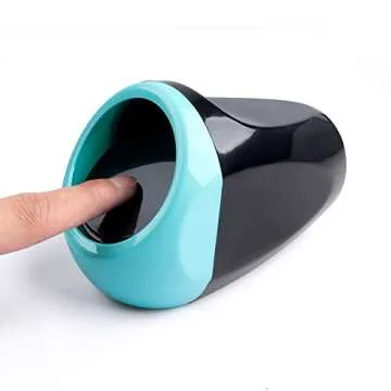 Yolu Car Garbage Trash Can, Mini Auto Garbage Can Car Trash Can Common Use for Autotive Car, Home, Office, Kitchen, Living Room, Bedroom, Study, Dinning Room, Bathroom (Blue)