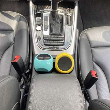 Yolu Car Garbage Trash Can, Mini Auto Garbage Can Car Trash Can Common Use for Autotive Car, Home, Office, Kitchen, Living Room, Bedroom, Study, Dinning Room, Bathroom (Blue)