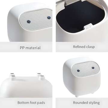 AIWE7D Cute Mini Trash Can for Home or Office