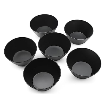 Eco-Friendly Bamboo Fiber Cereal Bowls Set of 6, 24 oz