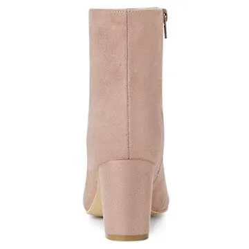 Stylish Allegra K Women's Chunky Heel Ankle Boots