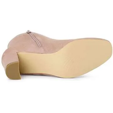 Stylish Allegra K Women's Chunky Heel Ankle Boots