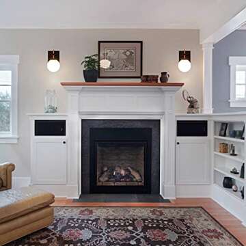 Mid Century Modern Wall Sconce Metal Glass Vanity Light, Globe Shade Hardwired Fixture, for Home Decor Living Room Hallway Kitchen for Bedroom Bathroom