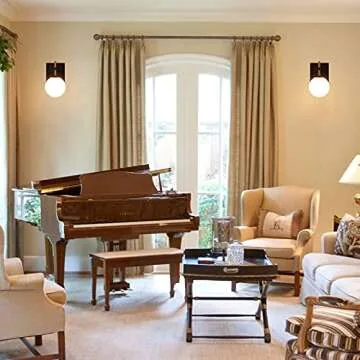 Mid Century Modern Wall Sconce Metal Glass Vanity Light