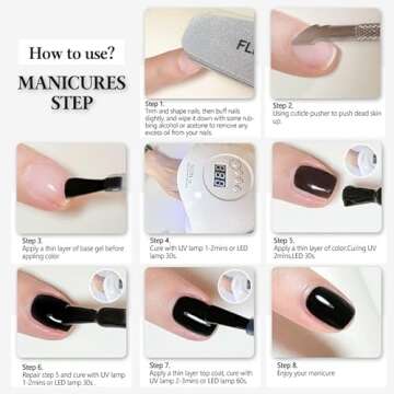 FZANEST Jelly Brown Nude Gel Nail Polish,Sheer Milky Gel Polish All Seasons Colors Soak Off LED UV Gel Varnish Nail Art Manicure #301,0.5 Fl Oz