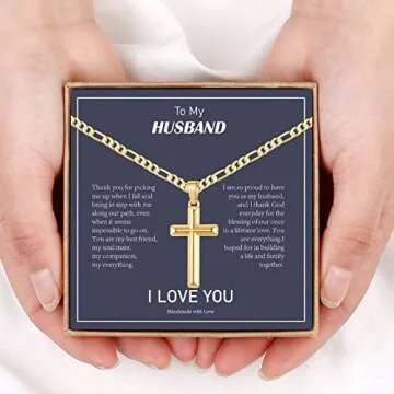 Perfect Gift for Husband: Stainless Steel Cross Necklace