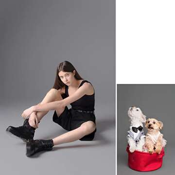 LimoStudio 9x13 Feet Gray Backdrop - Premium Quality Fabric