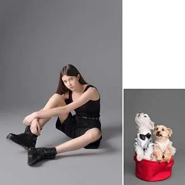 LimoStudio 9x13 Feet Gray Backdrop - Premium Quality Fabric