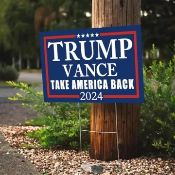 WENWELL Trump Vance 2024 Yard Signs – 2-Pack