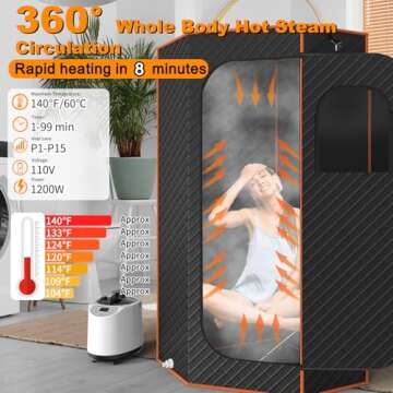 DECOKTOOL Portable Sauna: Relaxation & Wellness at Home