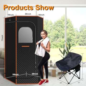 DECOKTOOL Portable Sauna: Relaxation & Wellness at Home