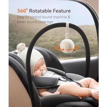 Dreamegg Portable Sound Machine for Baby Sleep Soothing