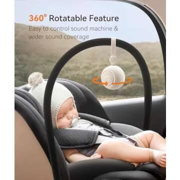 Dreamegg Portable Sound Machine for Baby Sleep Soothing