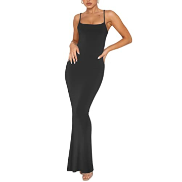Versatile Women's Ribbed Bodycon Maxi Dress for Any Event