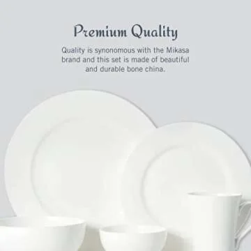 Mikasa Delray 40-Piece White Dinnerware Set for 8