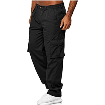 EndoraDore Men's Multi-Pocket Cargo Pants - Comfortable Outdoor Wear