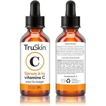 TruSkin Vitamin C Serum – Anti Aging Facial Serum with Vitamin C, Hyaluronic Acid, Vitamin E – Brightening Serum – Even Skin Tone, Improve Appearance of Dark Spots, Fine Lines & Wrinkles, 2 Fl Oz