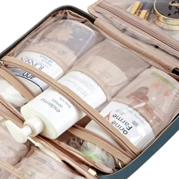 NISHEL Travel Toiletry Bag for Easy Organized Travel