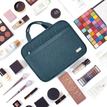 NISHEL Travel Toiletry Bag for Easy Organized Travel