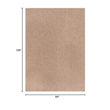 CAMILSON Easy Jute Area Rug 8x10 Soft Stylish Design