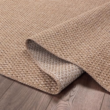 CAMILSON Easy Jute Area Rug 8x10 Soft Stylish Design