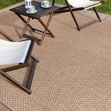 CAMILSON Easy Jute Area Rug 8x10 Soft Stylish Design
