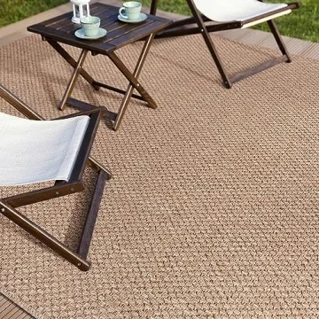 CAMILSON Easy Jute Area Rug 8x10 Soft Stylish Design
