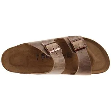 Birkenstock Arizona Birkibuc Sandal,Tobacco Oiled Leather,41 N EU/10-10.5 2A(N) US Women/8-8.5 2A(N) US Men