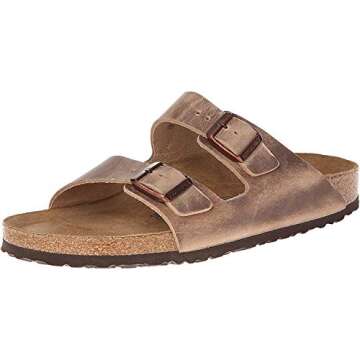 Birkenstock Arizona Birkibuc Sandal,Tobacco Oiled Leather,41 N EU/10-10.5 2A(N) US Women/8-8.5 2A(N) US Men