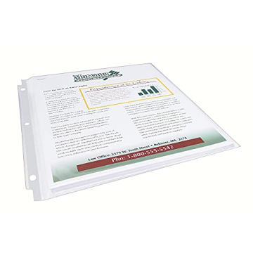 Avery Clear High-Capacity Sheet Protectors for 50 Sheets